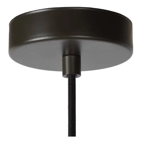 Светильник подвесной Mesh 78387/01/30 Lucide чёрный 1 лампа, основание чёрное в стиле лофт  фото 2